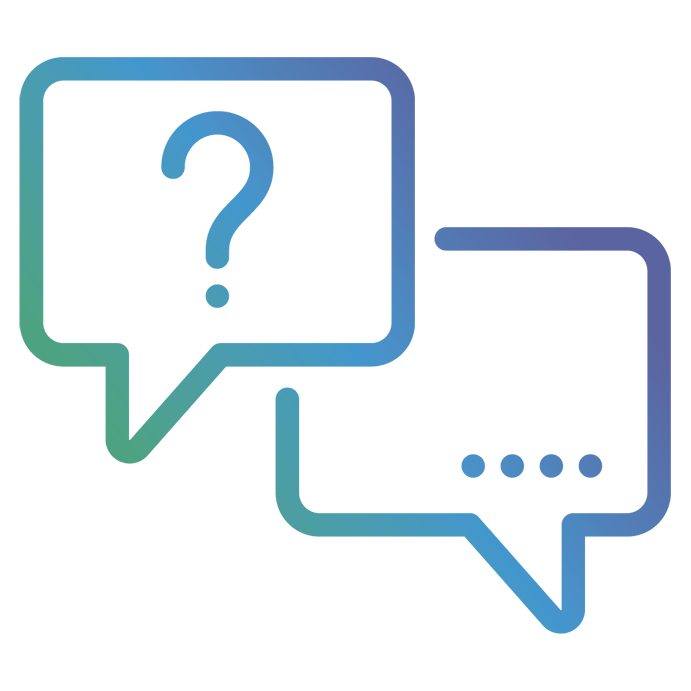 Contact us icon Chat bubbles icon