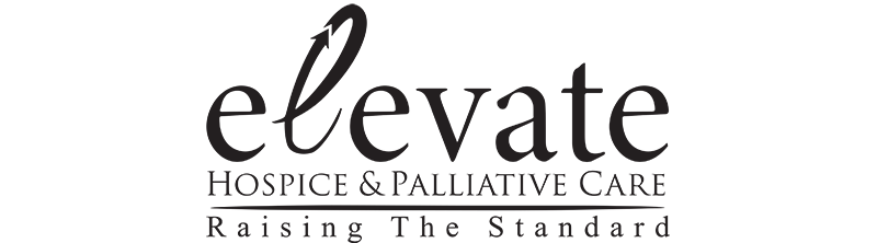 elevate hospice logo with tagline