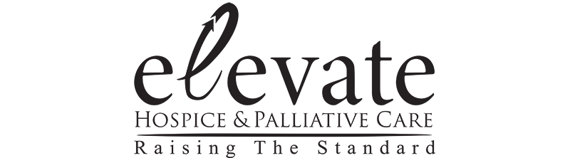 elevate hospice logo with tagline