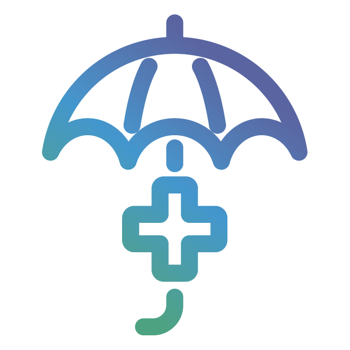 Umbrella with Care icon
